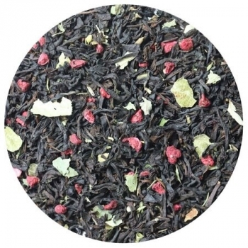 Чай ароматизированный черный с малиной, с медом и чабрецом LBS Tea