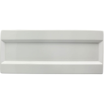 Блюдо прямоуг. «Фрейм»; фарфор; L=35.5,B=20.3см; белый