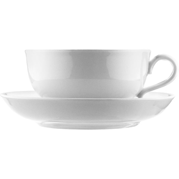 Пара бульон. с 1 руч.; фарфор; 400мл; D=17,H=7см; белый