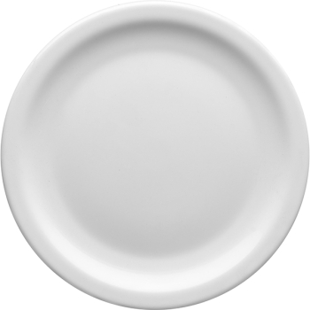 Тарелка мелкая «Отельер»; стекло; D=25.5,H=2см; белый