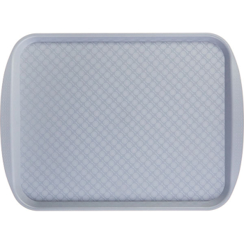 Поднос прямоуг.; пластик; H=1.5,L=42,B=30см; серый