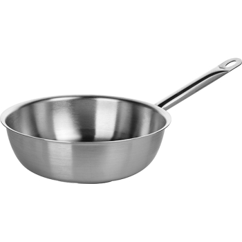 Фото Сотейник; сталь нерж.; 5.5л; D=28,H=9,L=50см; металлич. Сотейник; сталь нерж.; 5.5л; D=28,H=9,L=50см; металлич.