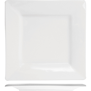 Фото Тарелка квадратная «Кунстверк»; фарфор; H=1.5,L=21,B=21см; белый Тарелка квадратная «Кунстверк»; фарфор; H=1.5,L=21,B=21см; белый