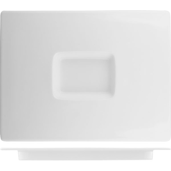 Тарелка прямоугольная; фарфор; L=29,B=22см; белый