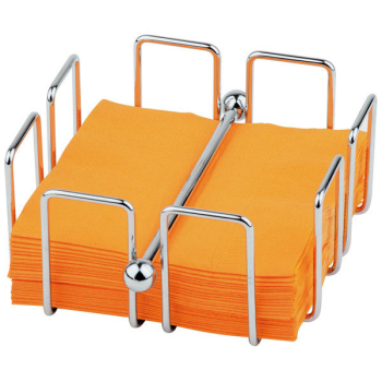 Салфетница; хром; H=6.5,L=14,B=14см; металлич.