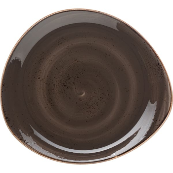 Тарелка мелкая «Крафт»; фарфор; H=3.7,L=30.5,B=27.5см; серый