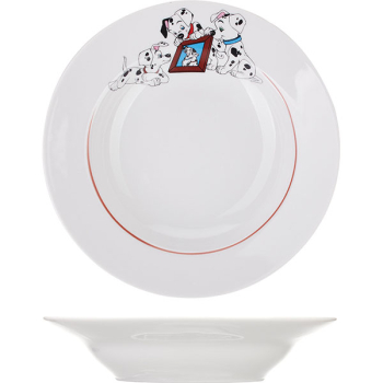 Фото Тарелка глубокая «Далматинцы»; фарфор; 230мл; D=20см Тарелка глубокая «Далматинцы»; фарфор; 230мл; D=20см