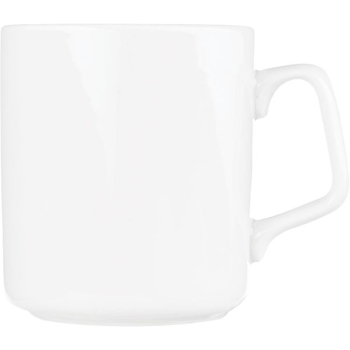 Кружка «Эльза»; фарфор; 350мл; D=8.2,H=9.2,L=11.5см; белый