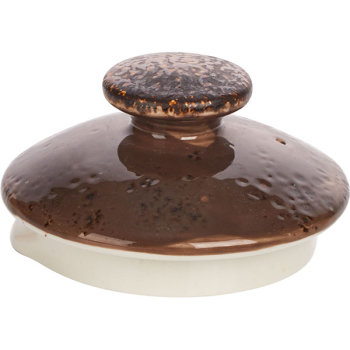 Крышка для чайника «Крафт»; фарфор; серый