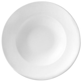 Тарелка глубокая «Монако Вайт»; фарфор; 120мл; D=18,H=2.5см; белый