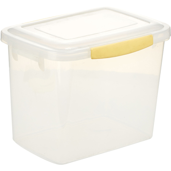 Контейнер для пищев.продук. с крышкой; полипроп.; 10л; H=23,L=30,B=22см; полупрозр.