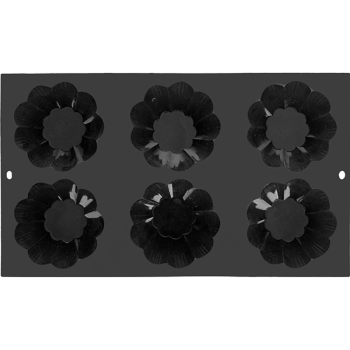 Форма конд. «Бриош» [6шт]; силикон; D=8,H=3.5,L=30,B=17.5см