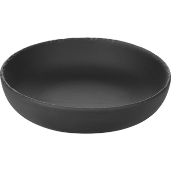 Салатник «Базальт»; фарфор; 1000мл; D=22,H=5.5см; черный