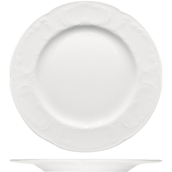 Тарелка мелкая «Моцарт»; фарфор; D=30,H=2.2см; белый