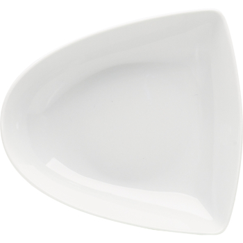 Тарелка треугольная «Энжой»; фарфор; L=23.1,B=21.4см; белый