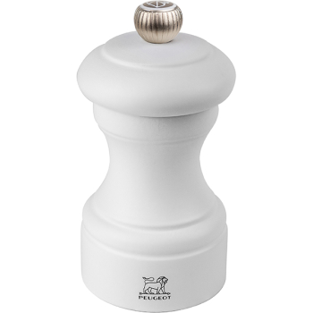 Мельница для соли метал.мех.матов.; дерево; D=5.2,H=10см; белый