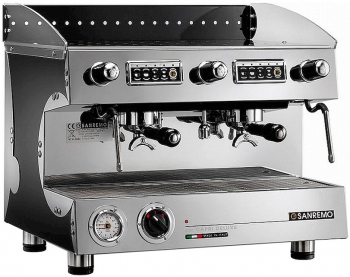 Фото Кофемашина Sanremo Capri SED DLX 2 GR 220В чёрная Кофемашина Sanremo Capri SED DLX 2 GR 220В чёрная