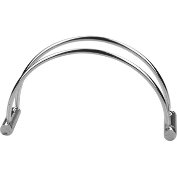 Салфетница «Дуга»; сталь; H=7.7,L=14,B=3.1см; серебрян.