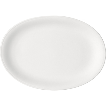 Блюдо овальное «Бонн»; фарфор; L=32.3,B=22.8см; белый