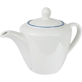 Чайник «Блю дэппл»; фарфор; 600мл; D=12.5,H=14,L=24см; белый,синий