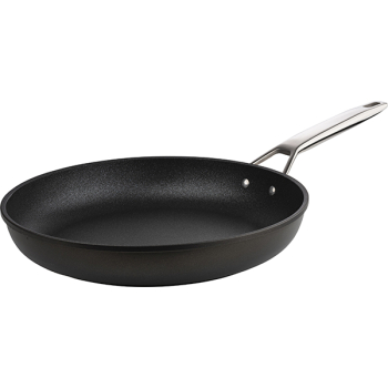 Сковорода; алюм.литой,тефлон; D=32,H=6,L=62.5см; черный