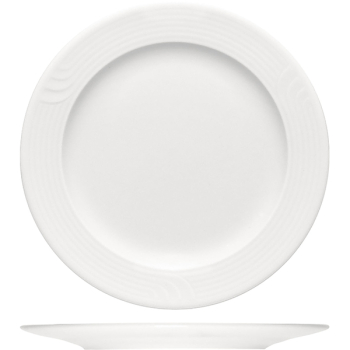 Тарелка мелкая «Карат»; фарфор; D=30,H=2см; белый