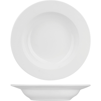 Тарелка глуб. «Кунстверк»; фарфор; 400мл; D=22см; белый