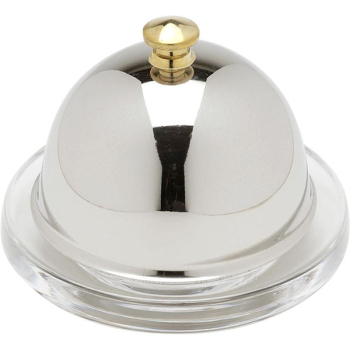 Икорница с крыш.; нерж.,стекло; 50мл; D=9,H=7.5см; металлич.