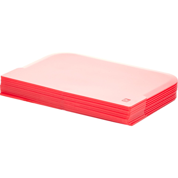 Шпатель кондит. [10шт]; пластик; H=1.5,L=12,B=8см; красный