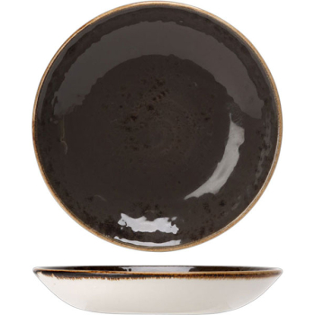 Салатник «Крафт»; фарфор; 120мл; D=13,H=4см; серый