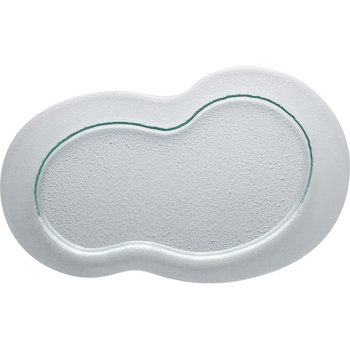 Блюдо «Амеба»; стекло; H=1.5,L=40,B=24см; прозр.