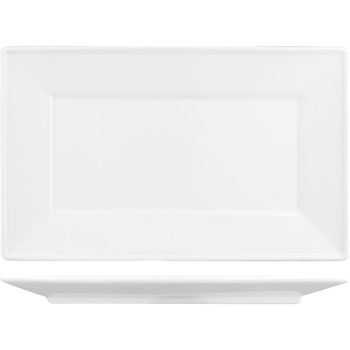 Блюдо прямоуг. «Кунстверк»; фарфор; H=3,L=36.2,B=24см; белый