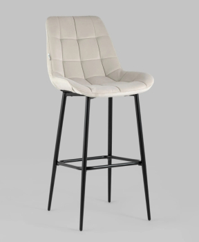 Стул барный Флекс велюр бежевый