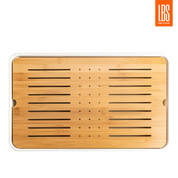 Чабань прямоугольная LBS Д=43 см белый поддон