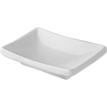 Соусник «Кунстверк»; фарфор; 55мл; H=2,L=9,B=7см; белый