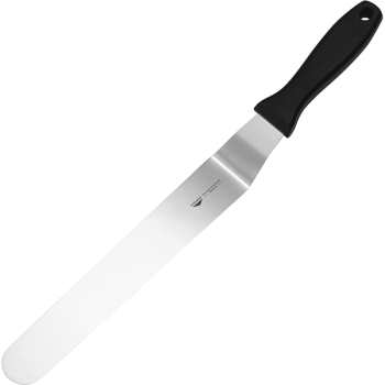 Лопатка изогнутая; сталь,пластик; L=43/30,B=4.3см; металлич.,черный