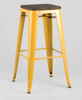 Стул барный TOLIX WOOD желтый