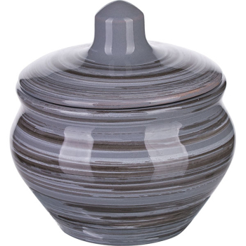 Горшок  для запекания «Пинки»; керамика; 200мл; D=9.5см; серый