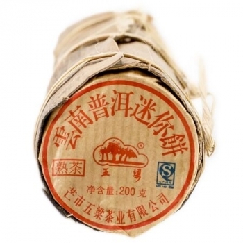 Чай пуэр Мини Бин в бамбуке Шу FPG Tea