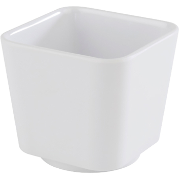 Салатник квадратный; пластик; 150мл; H=6,L=6.5,B=6.5см; белый