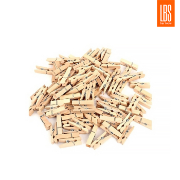 Прищепка-мини для бокала 3,5 см дерево (100 шт)