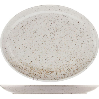 Блюдо овал. «Лайфстиль»; фарфор; L=28см; песочн.