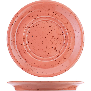 Фото Блюдце «Лайфстиль»; фарфор; D=17,H=1.9см; терракот Блюдце «Лайфстиль»; фарфор; D=17,H=1.9см; терракот