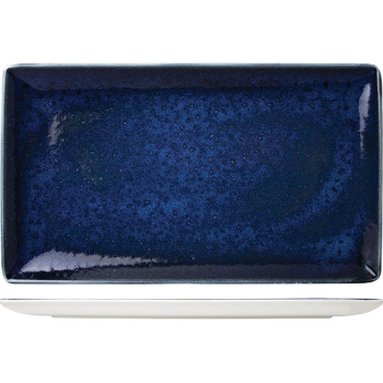 Блюдо прямоуг. «Везувиус»; фарфор; L=27,B=16.5см; синий