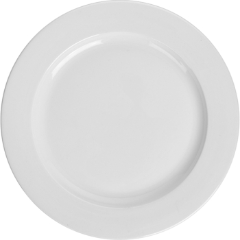 Тарелка мелкая «Монако Вайт»; фарфор; D=25.5,H=2см; белый