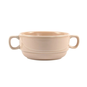 Чашка бульонная Акварель Принц 380 мл фарфор розовый