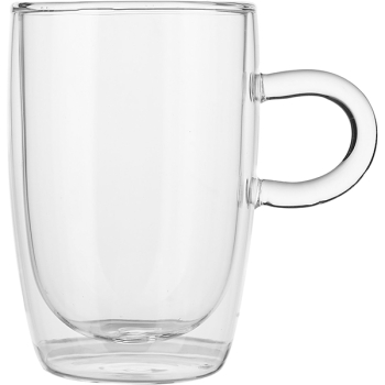 Кружка двойные стенки «Проотель»; термост.стекло; 300мл
