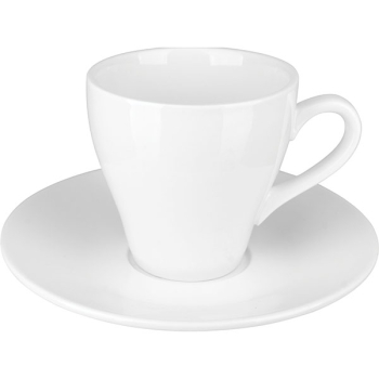 Пара чайная «Кунстверк»; фарфор; 250мл; D=9/16.7см; белый