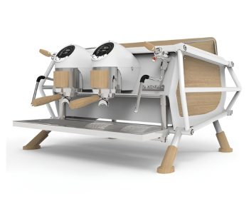 Кофемашина SANREMO CAFE RACER WHITE & WOOD Standard 2Gr
