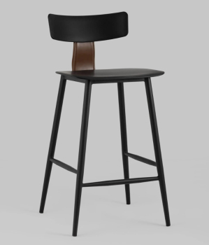 Стул полубарный ANT черный